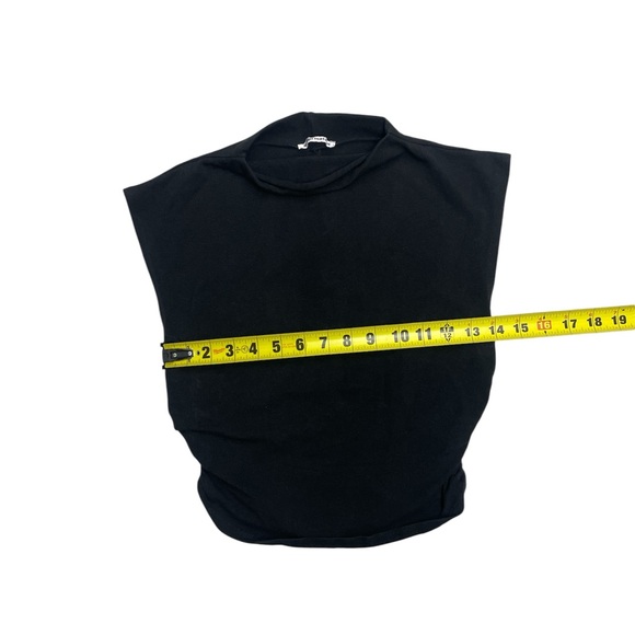 Reformation Black Sleeveless  Cotton Crop Top Size Small - Picture 7 of 8